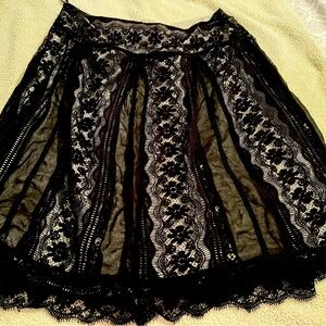 Urban Studio Black Lace A-Line Skirt 20W